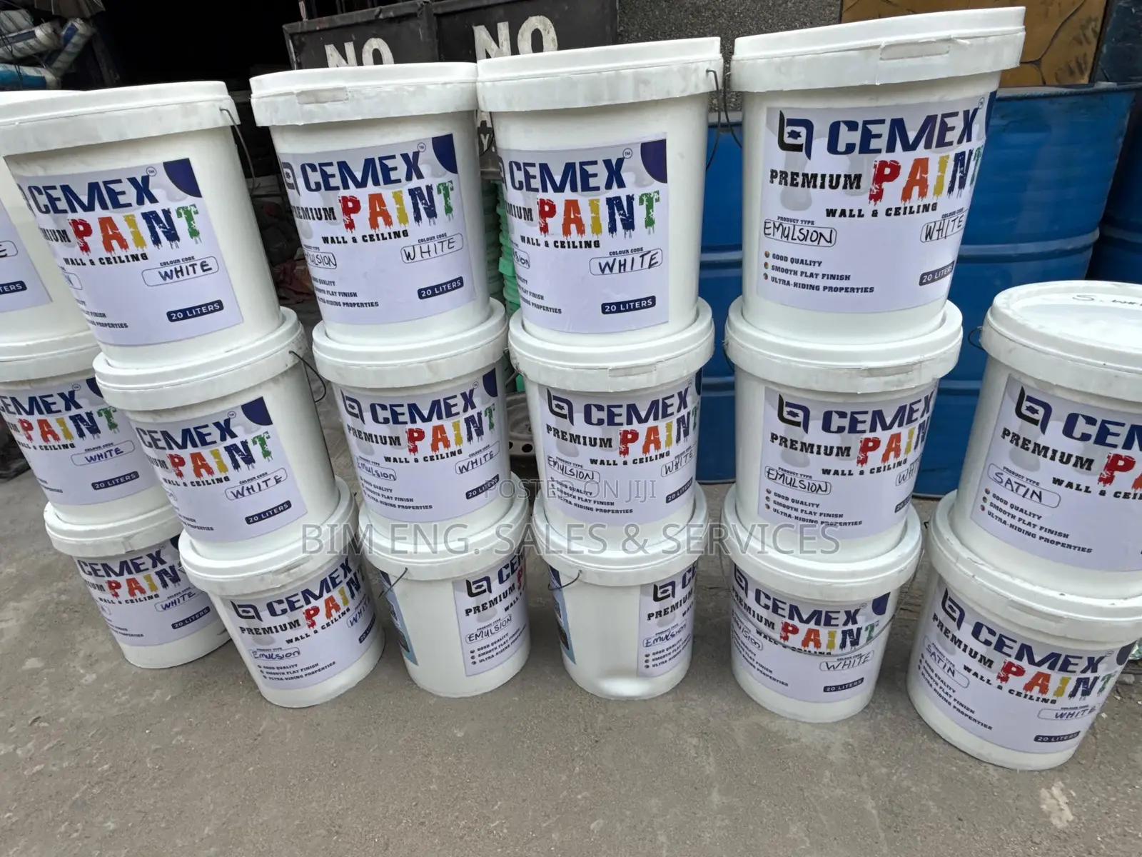 Emulsion White Painting, Walls and Floooring