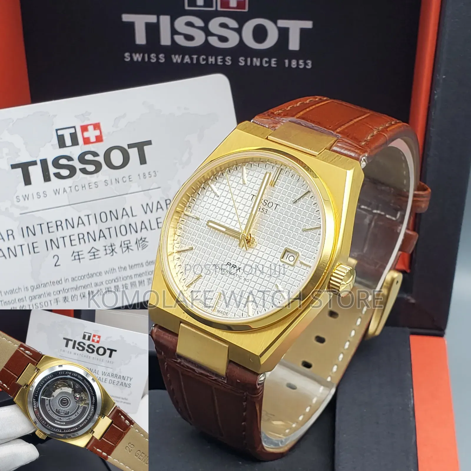 Tissot Leather Automatic Mechanical Movement