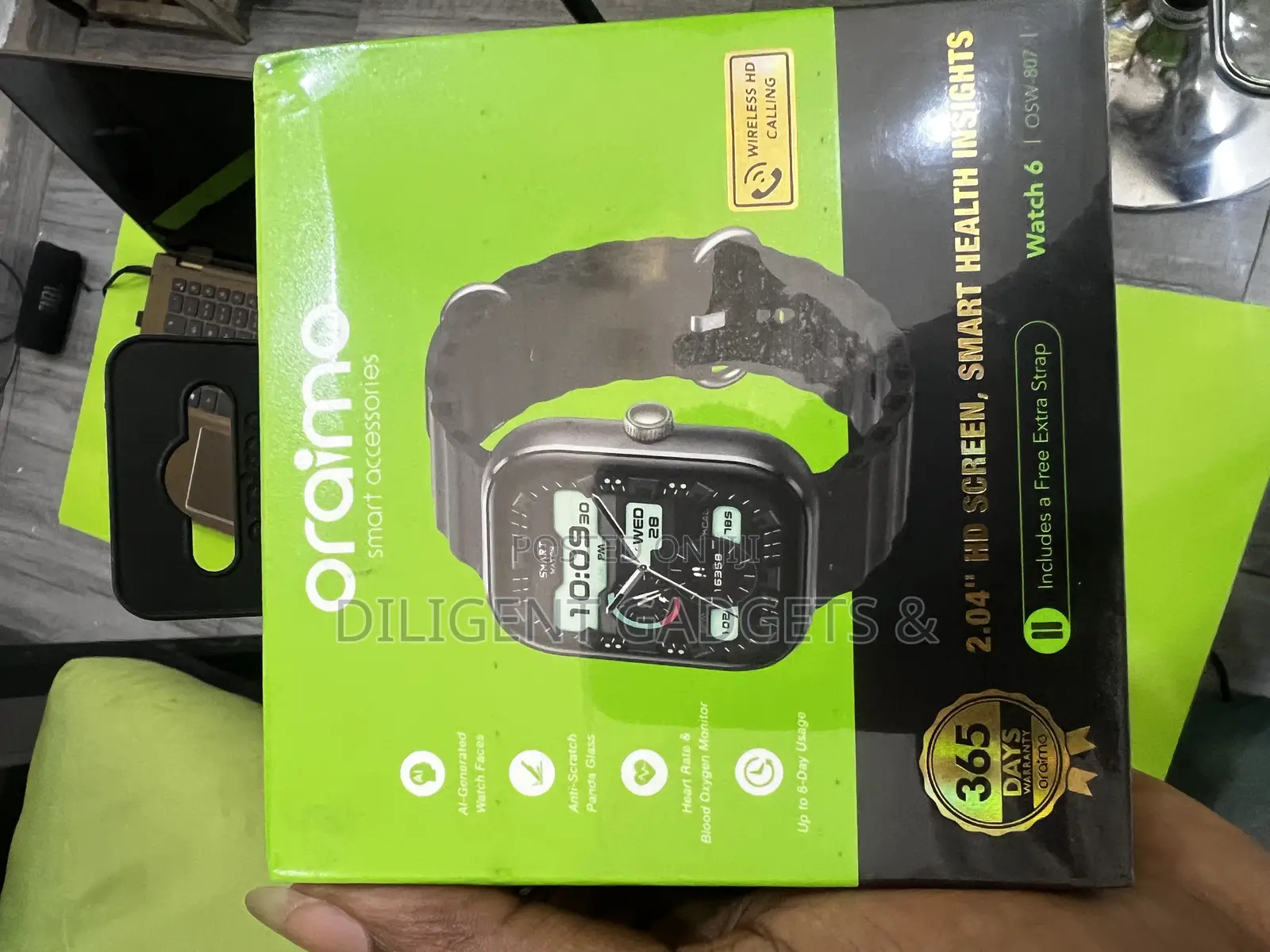 Oraimo Watch 6 With Extra Band/Strap