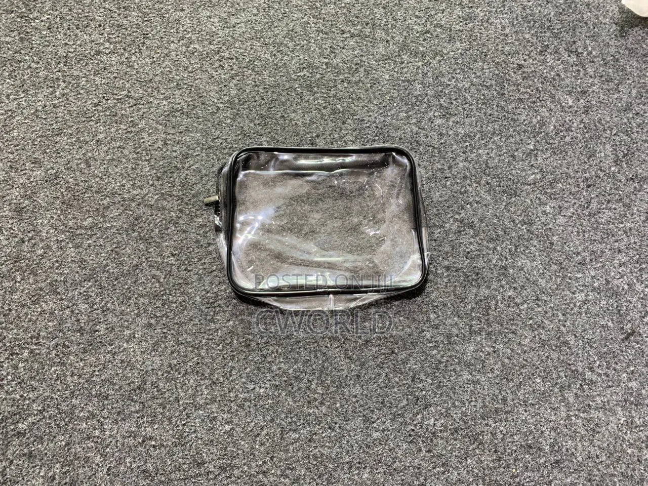 3-piece Clear Pvc Travel Cosmetic Bag Set