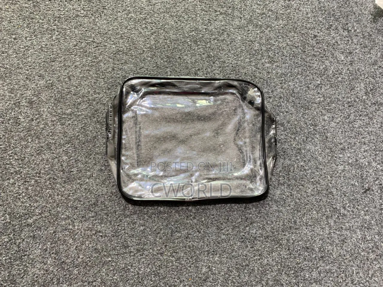 3-piece Clear Pvc Travel Cosmetic Bag Set