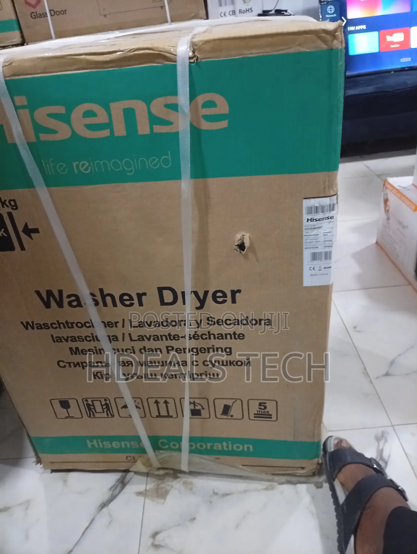 Family Size Hisense 8kg Washer Dryer Tough on Stains
