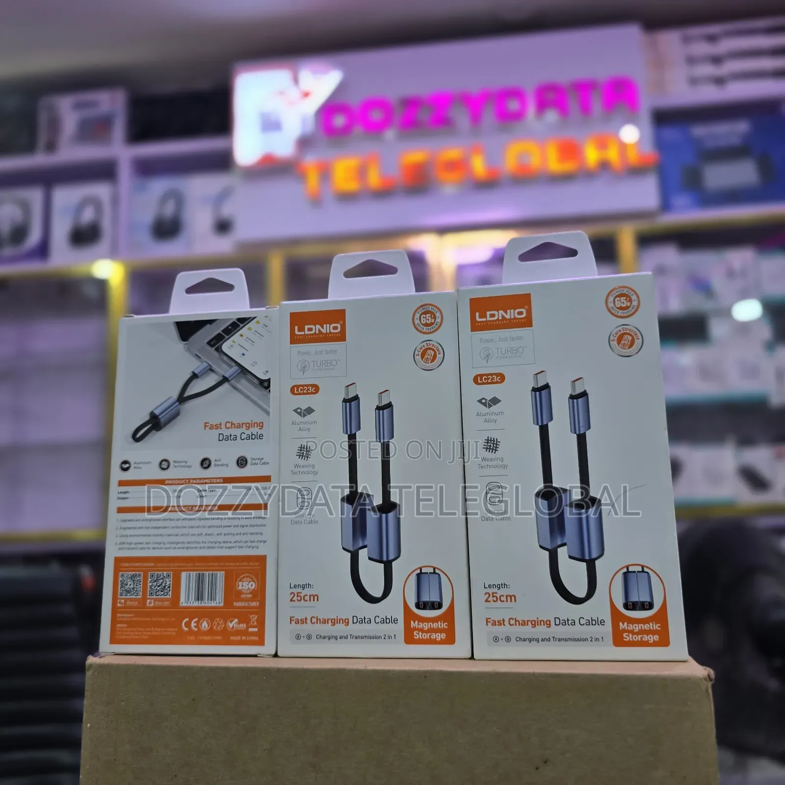 Ldnio Lc23c 25cm Fast Charging Data Cable