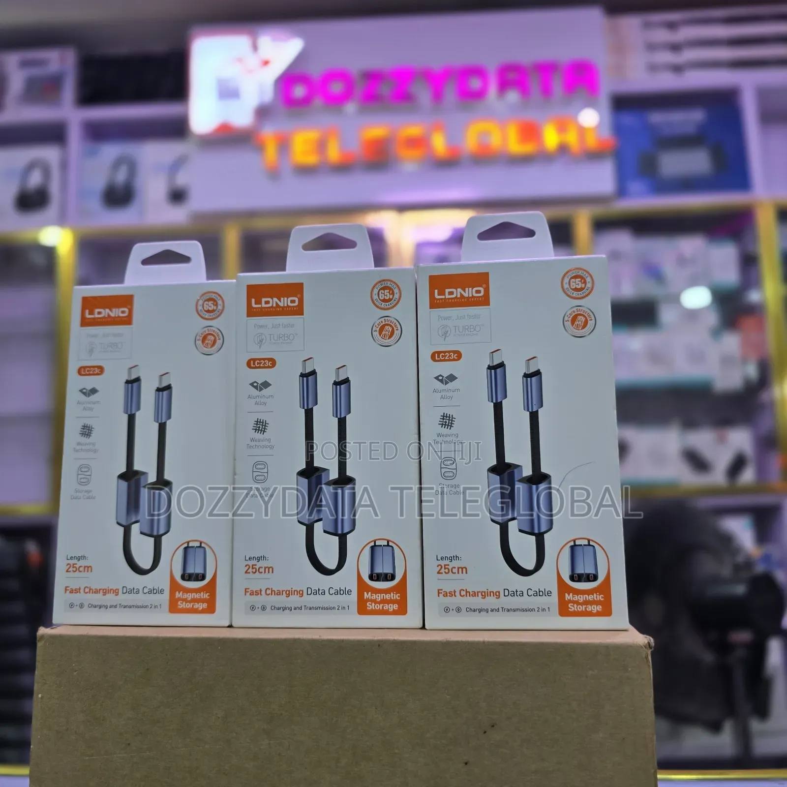 Ldnio Lc23c 25cm Fast Charging Data Cable