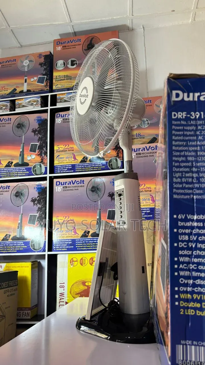 Duravolt 16''inches Rechargeable Fan.