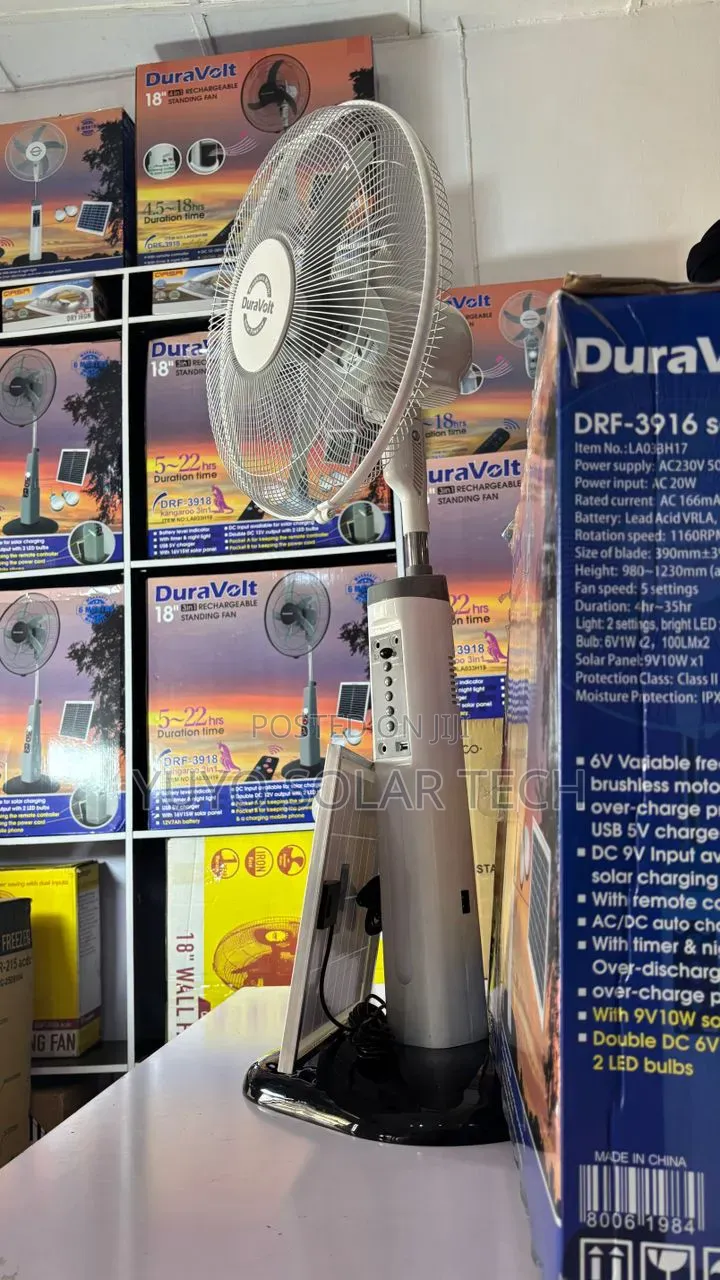 Duravolt 16''inches Rechargeable Fan.