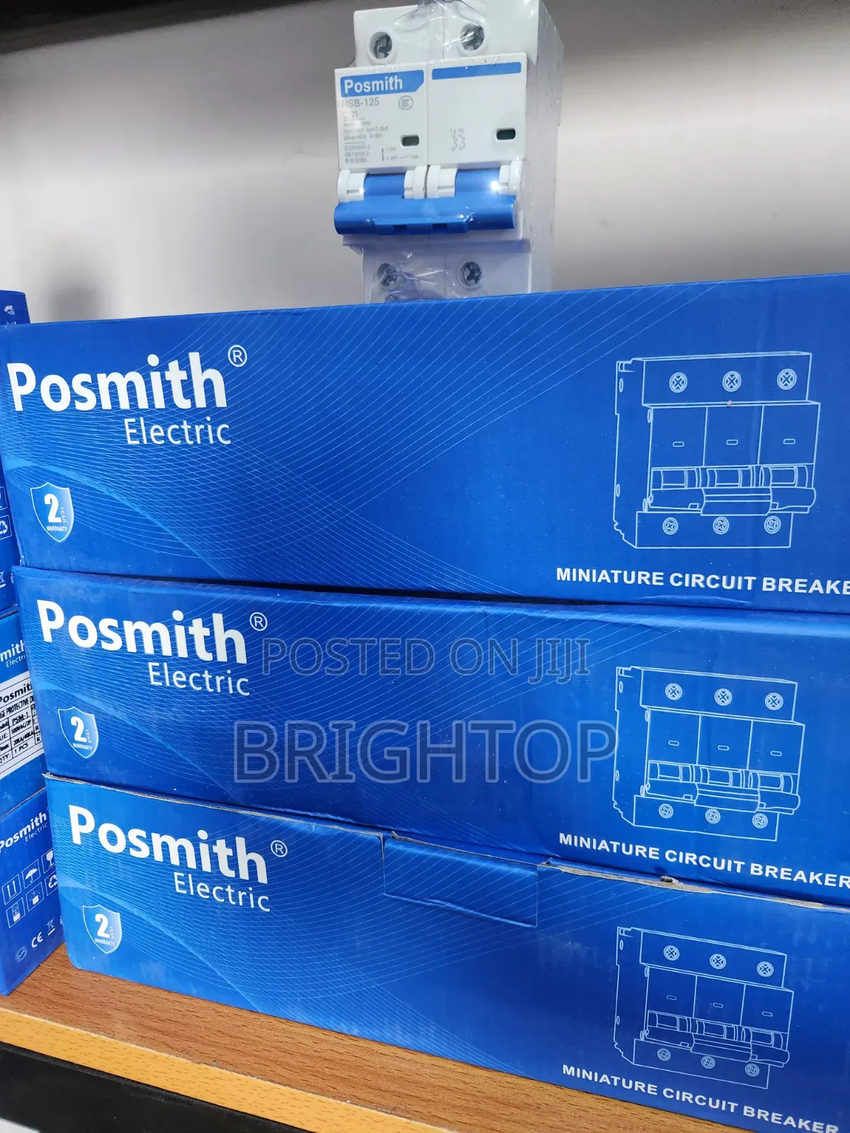 Posmith NSB-125 Double Pole Miniature Circuit Breaker (Mcb).