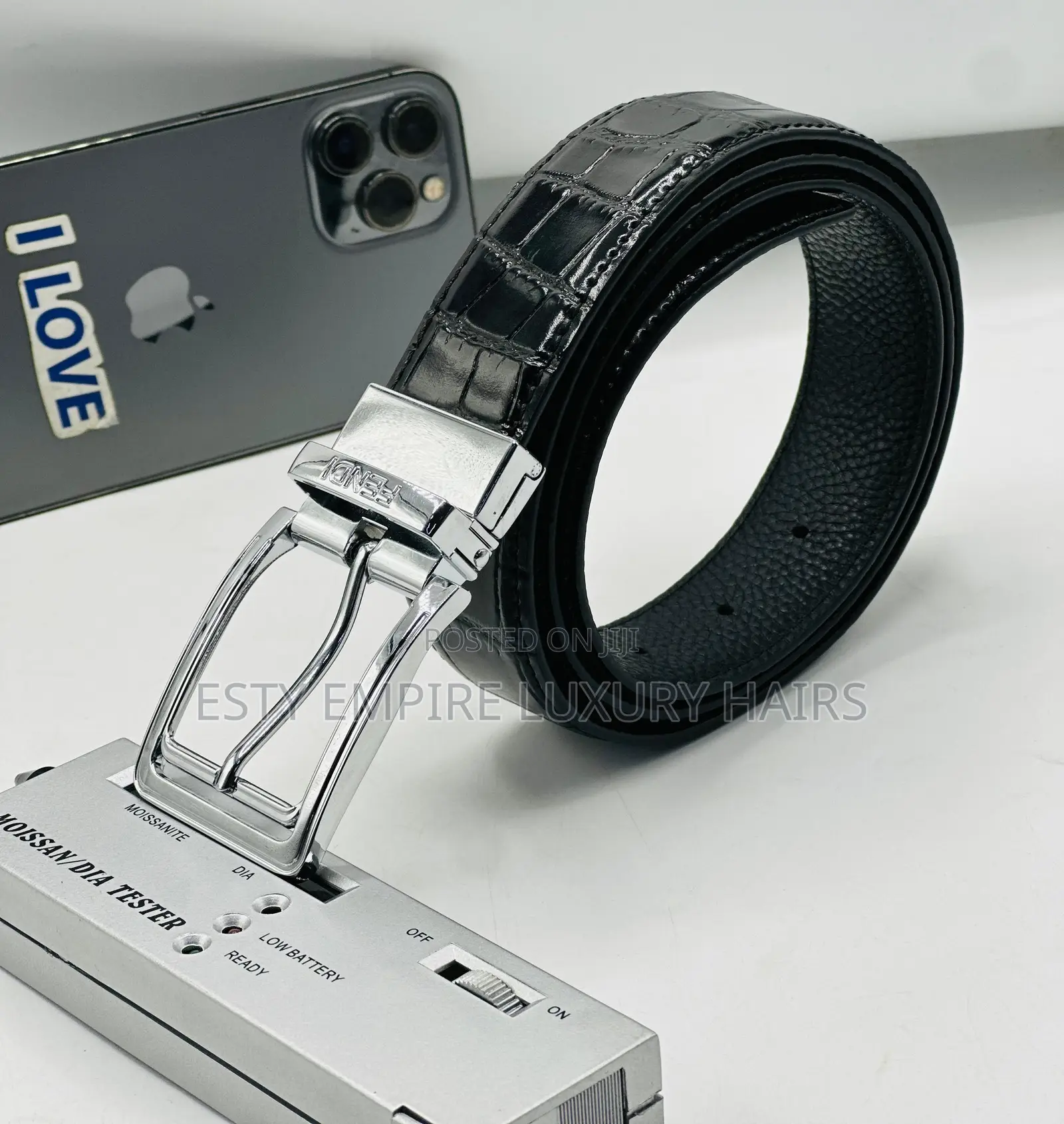 High Quality Luxury Fendi Leather Belt