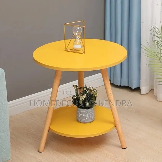 Trendy Wooden Double Layer Table