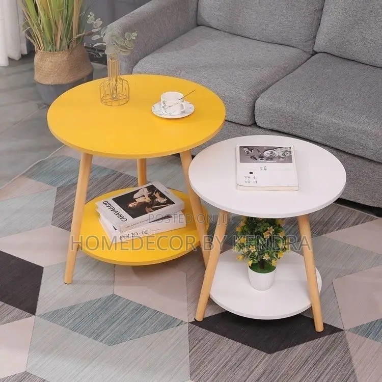 Trendy Wooden Double Layer Table