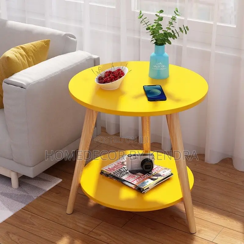 Trendy Wooden Double Layer Table