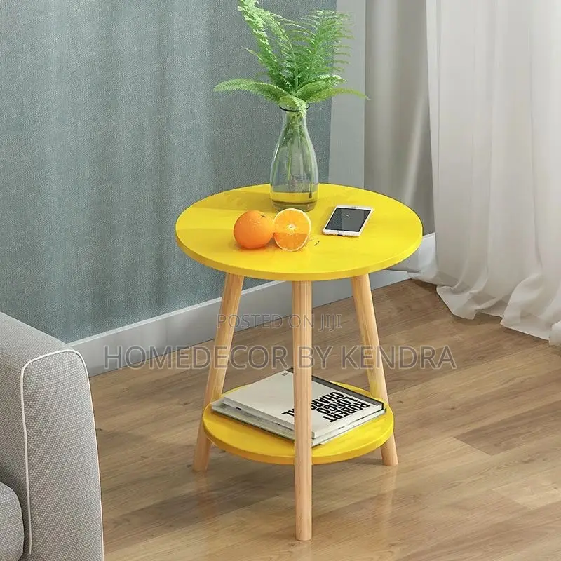 Trendy Wooden Double Layer Table