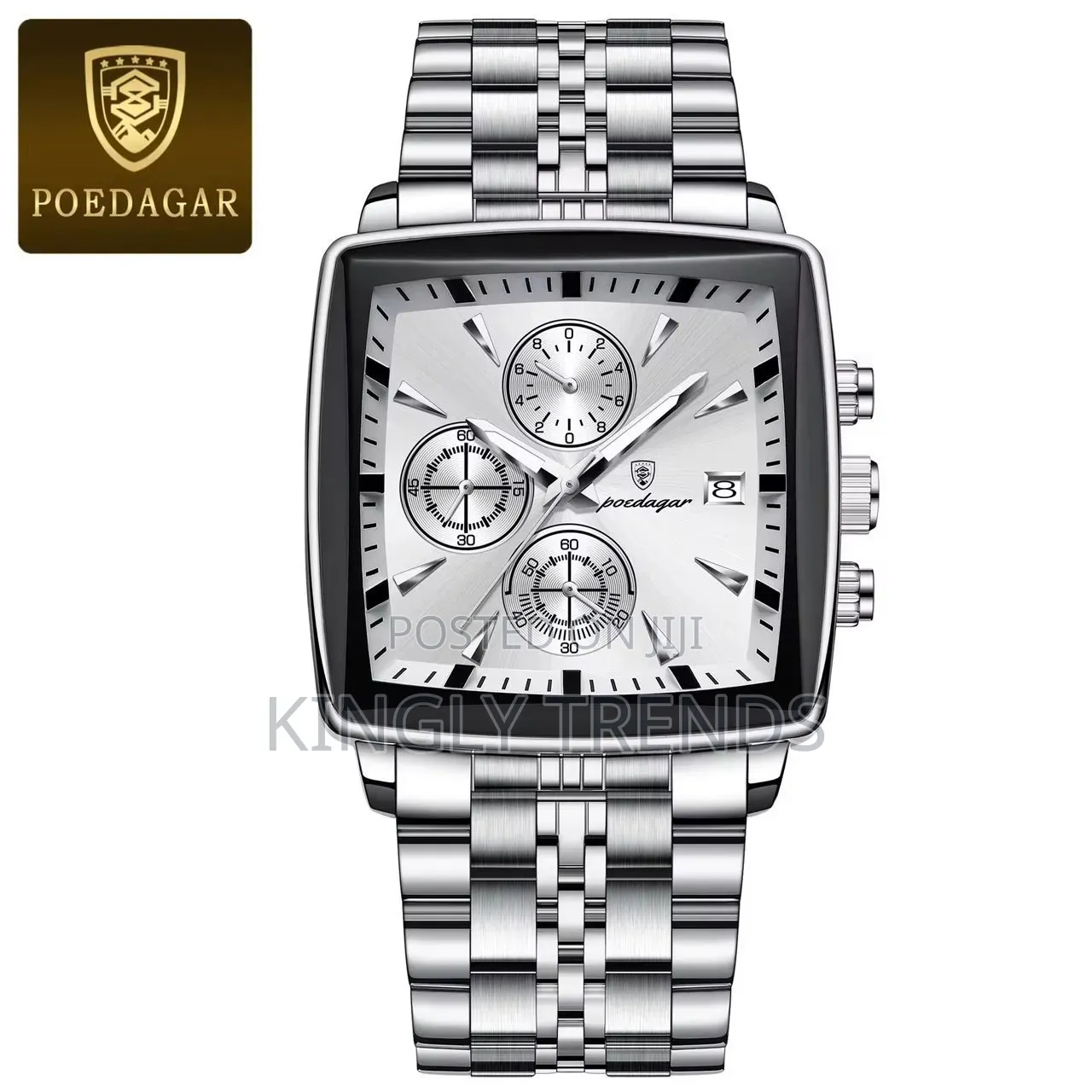 Poedagar Chain Chronograph Wristwatch