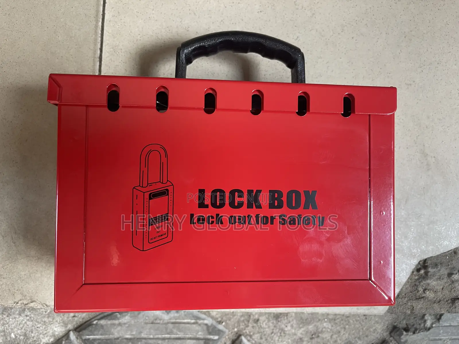 Safety Lotto Lockout Empty Iron Box