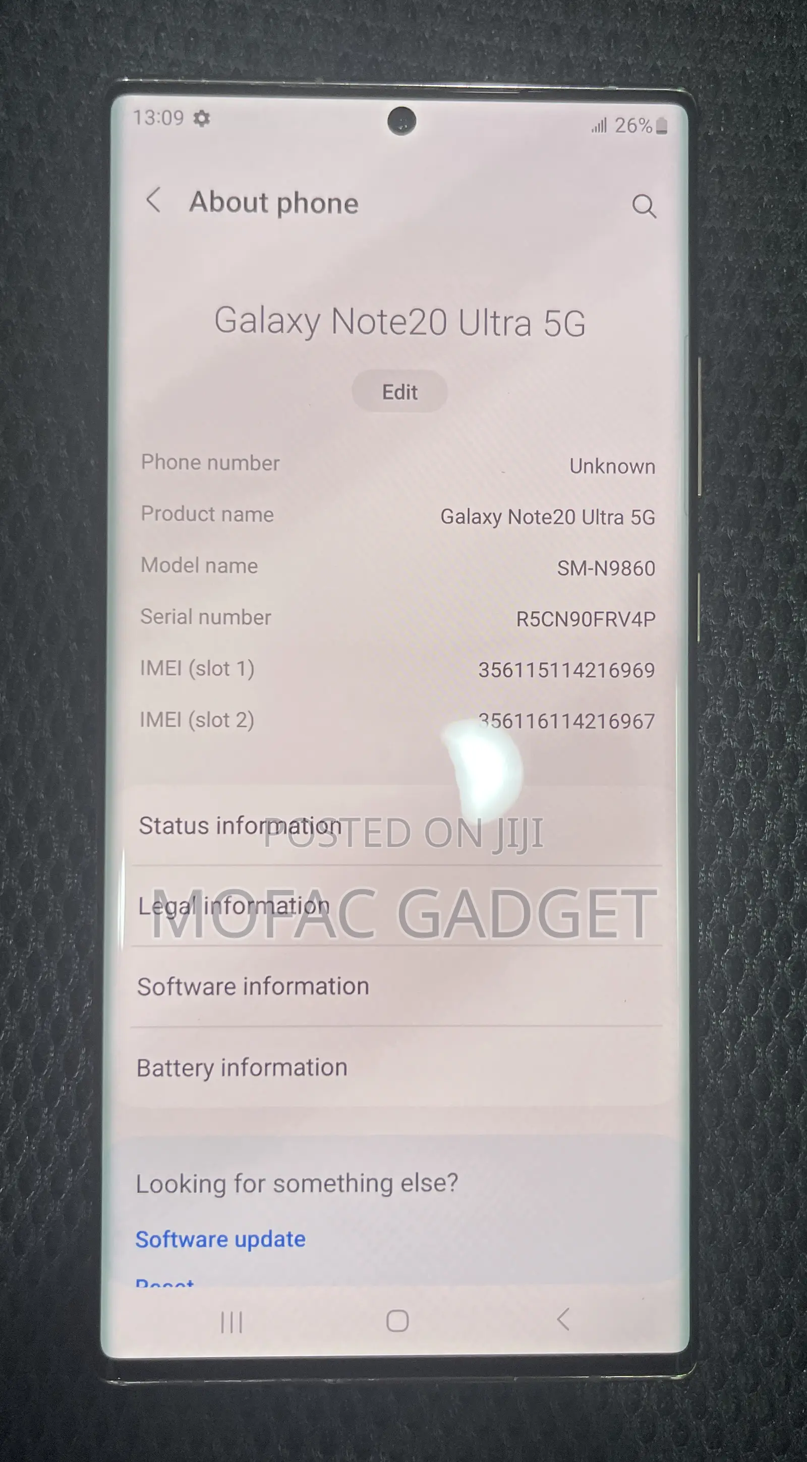 Samsung Galaxy Note 20 Ultra 5G 256 GB