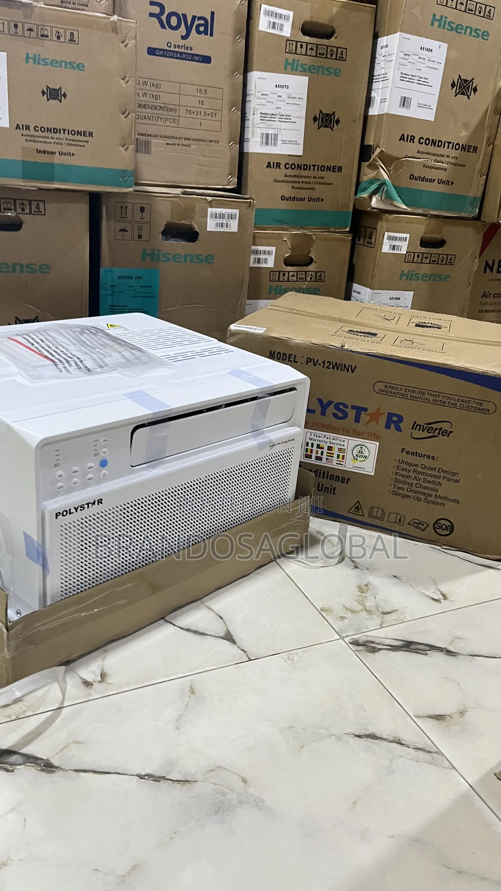Polystar 1.5hp Inverter Window Ac [Pv-12winv]Fastcoolingwindowac Unit