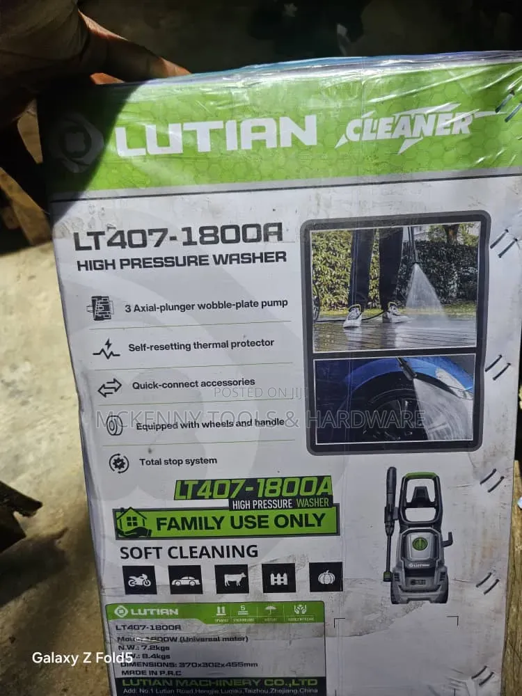 1600w High Pressure Car Washer With 130 Bar for Car and Flor