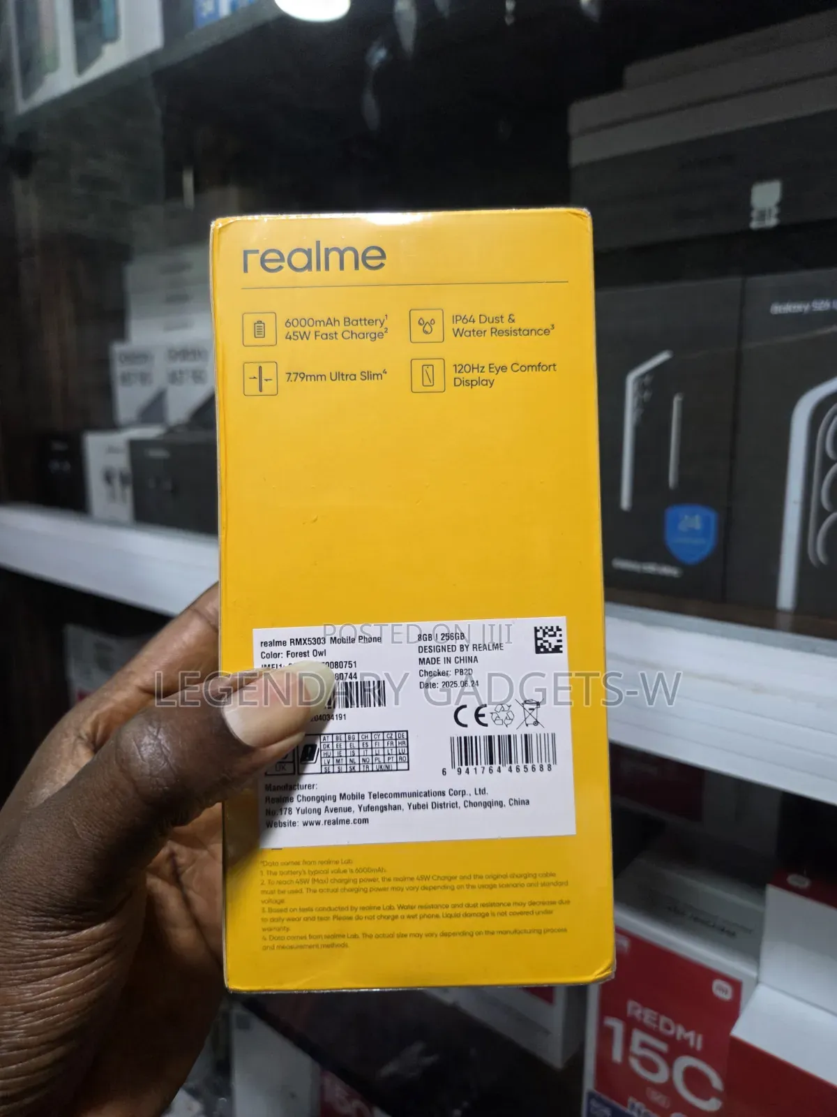 New Realme C71 256 GB Black