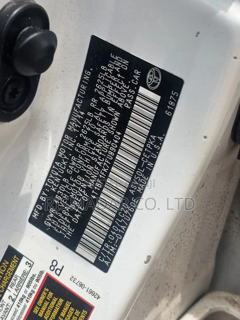 Toyota Camry XSE 4dr Sedan (2.5L 4cyl 6A) 2015 White