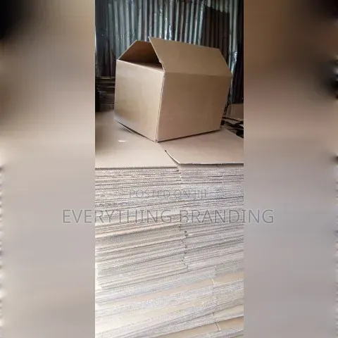 Brown 10×5×5in Corrugated Carton Box 3ply Standard Duty