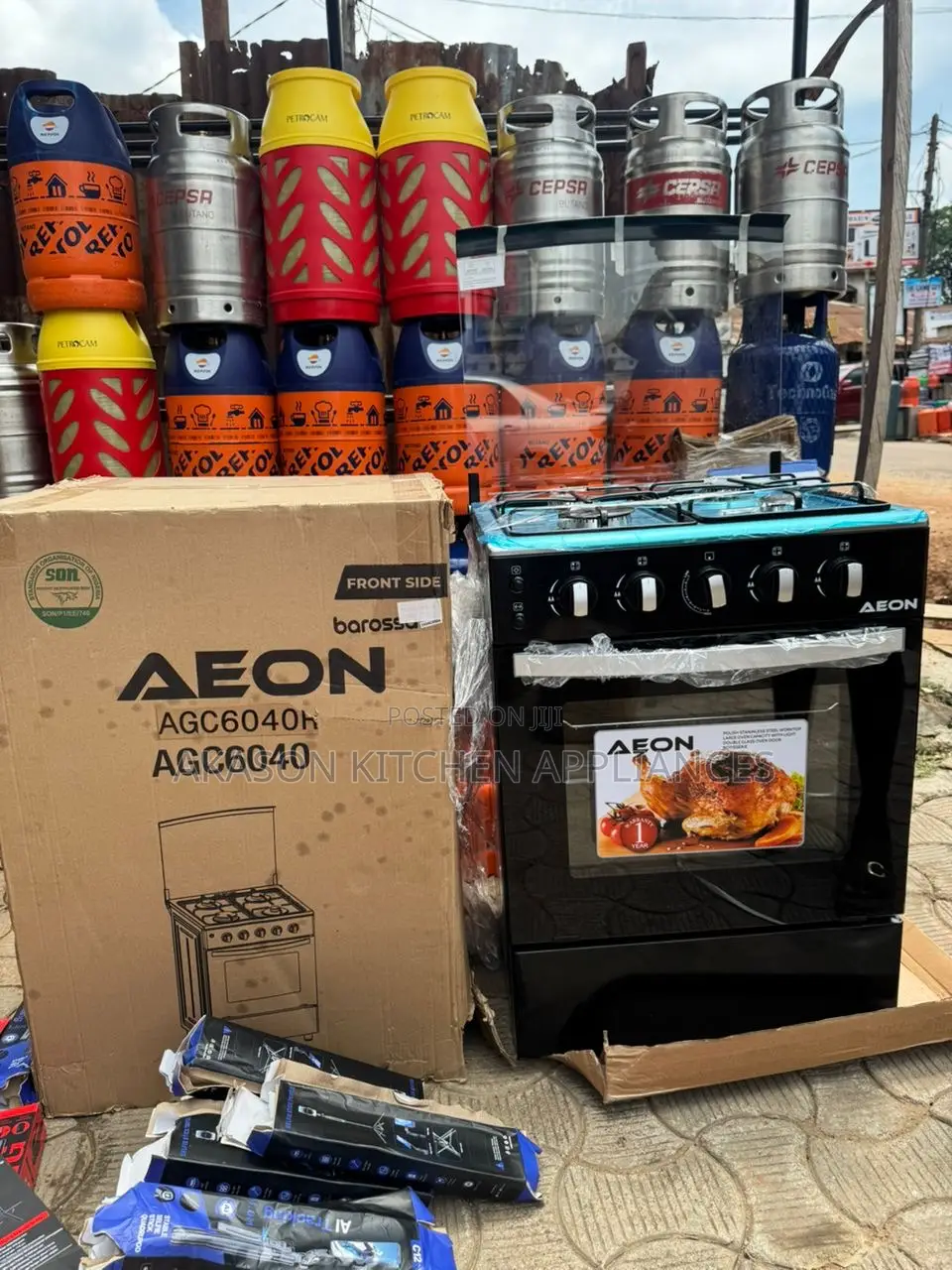 Aeon 60 by 60 All Gas Standing Cooker With Oven and Grill