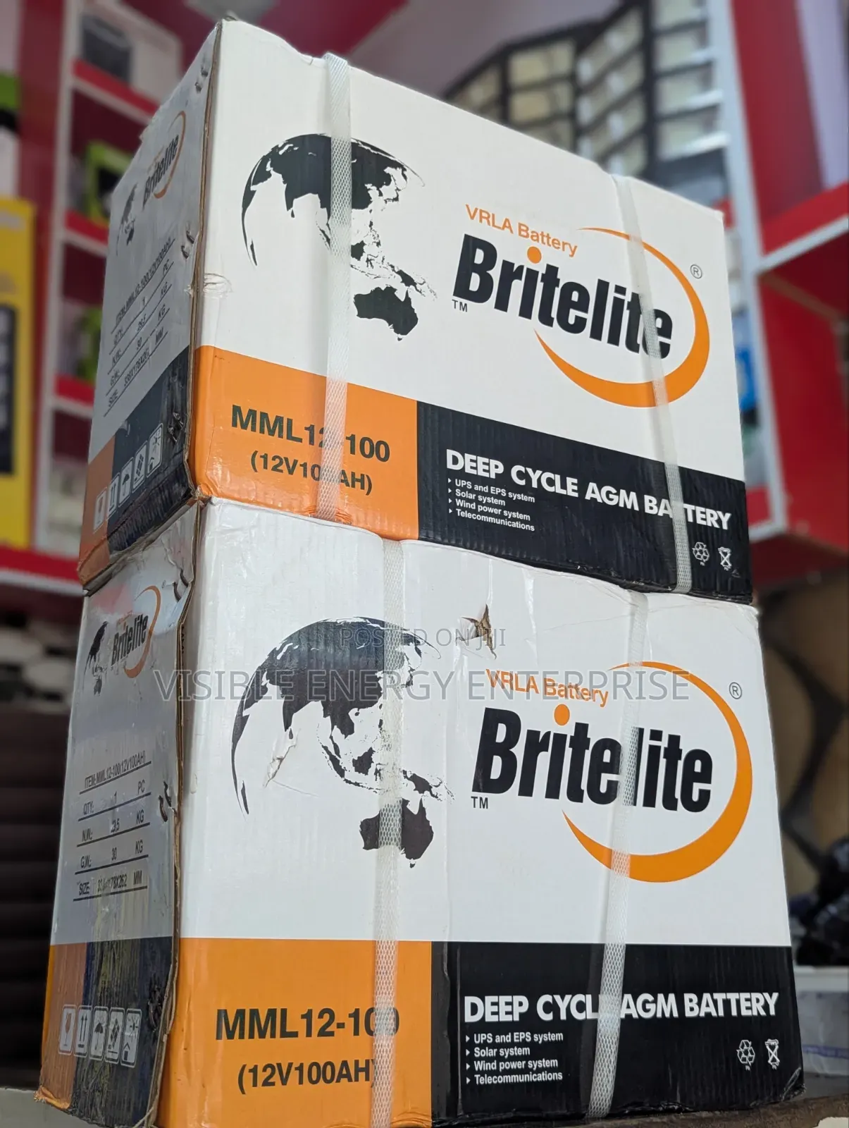 Britelite 100ah 12v Deep Cycle Agm Battery