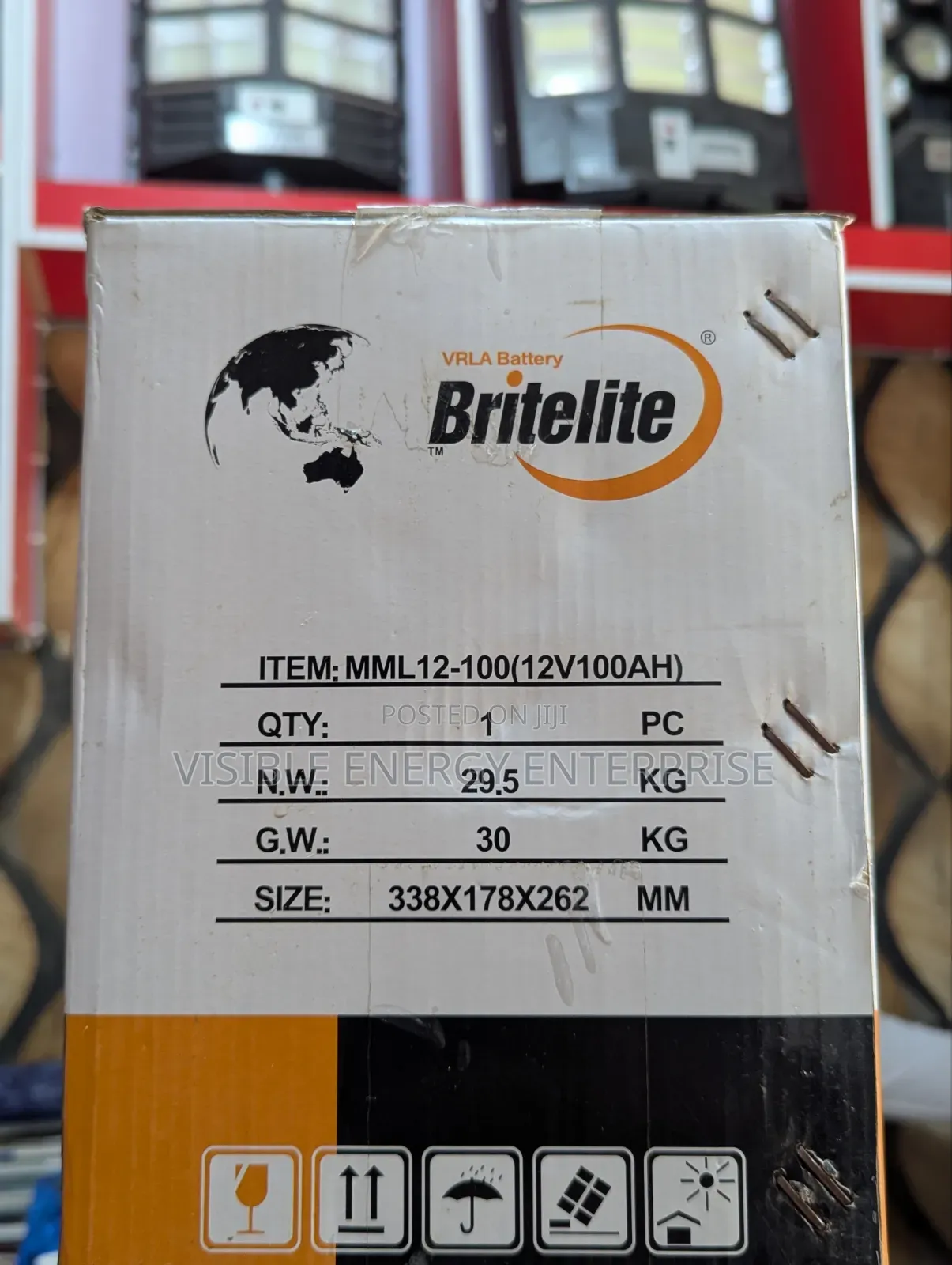 Britelite 100ah 12v Deep Cycle Agm Battery