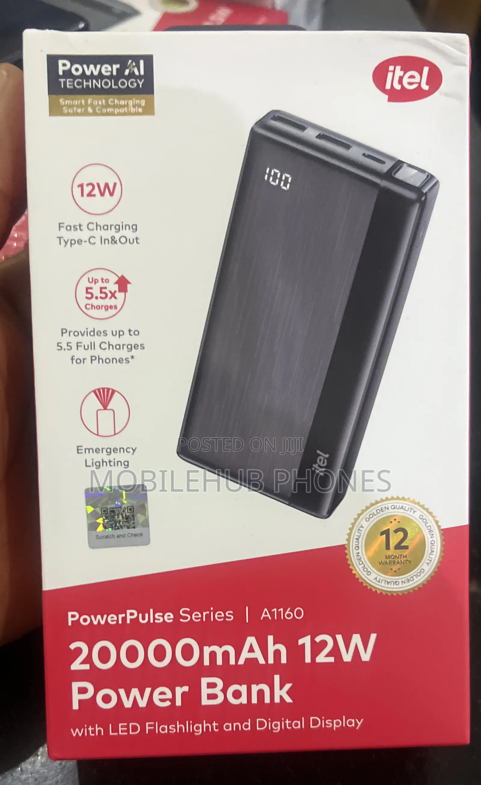 Itel 20,000 Mah Powerbank