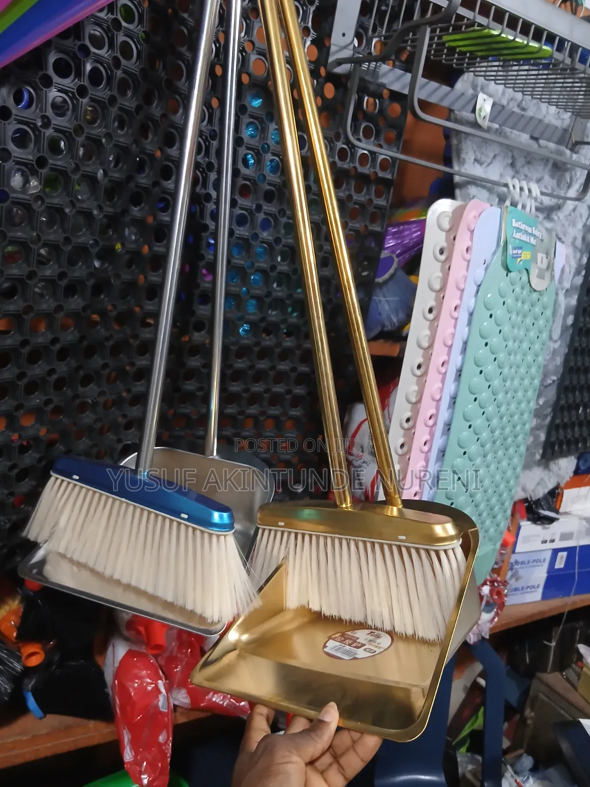 Pure Stainless Gold and Silver Broom and Packar
