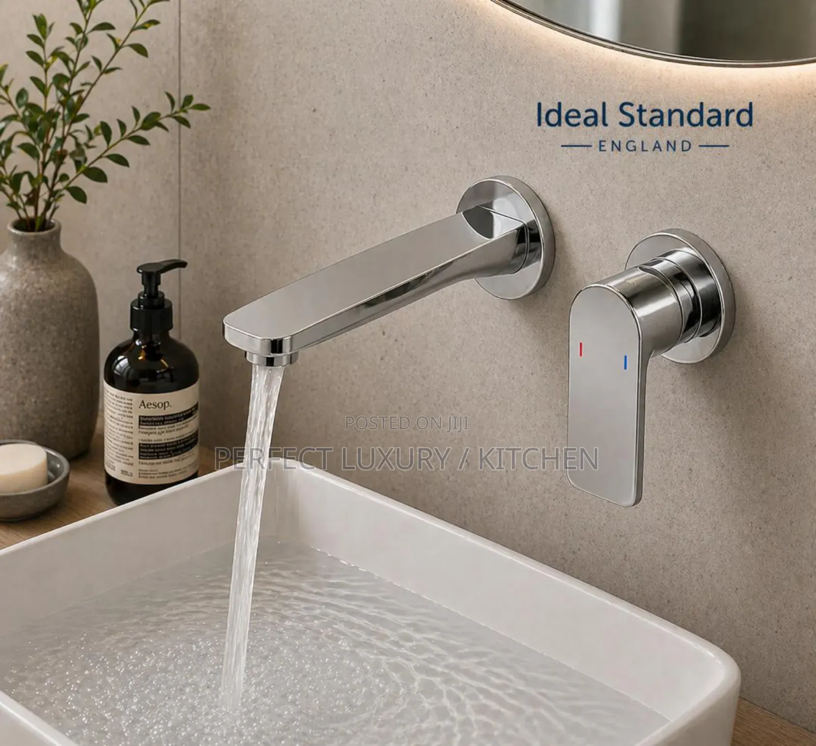 Quality Luxury Chrome Ideal Standard Wall Mixer Tap