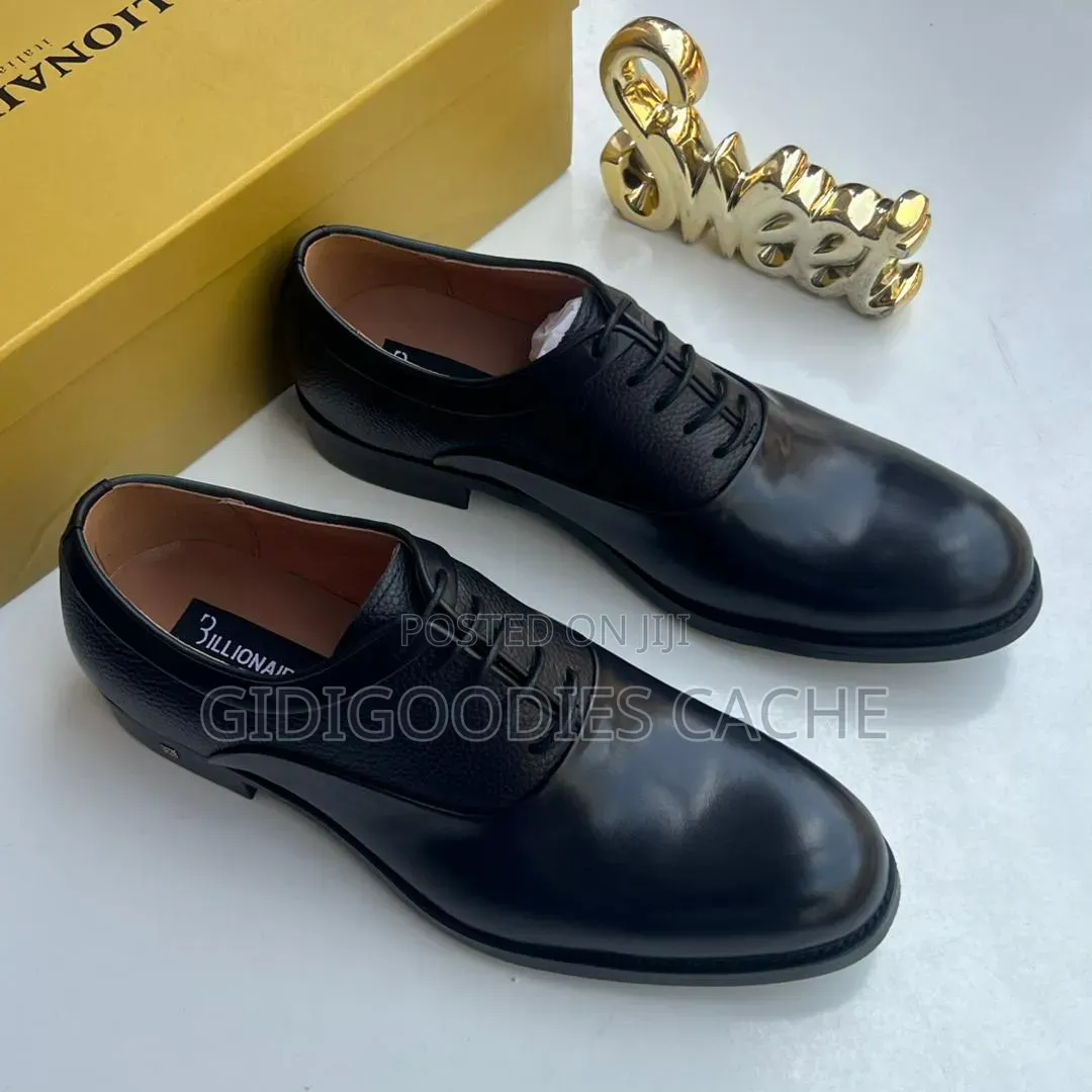 Billionaire Dual-Texture Oxford Shoes in Size 40-46
