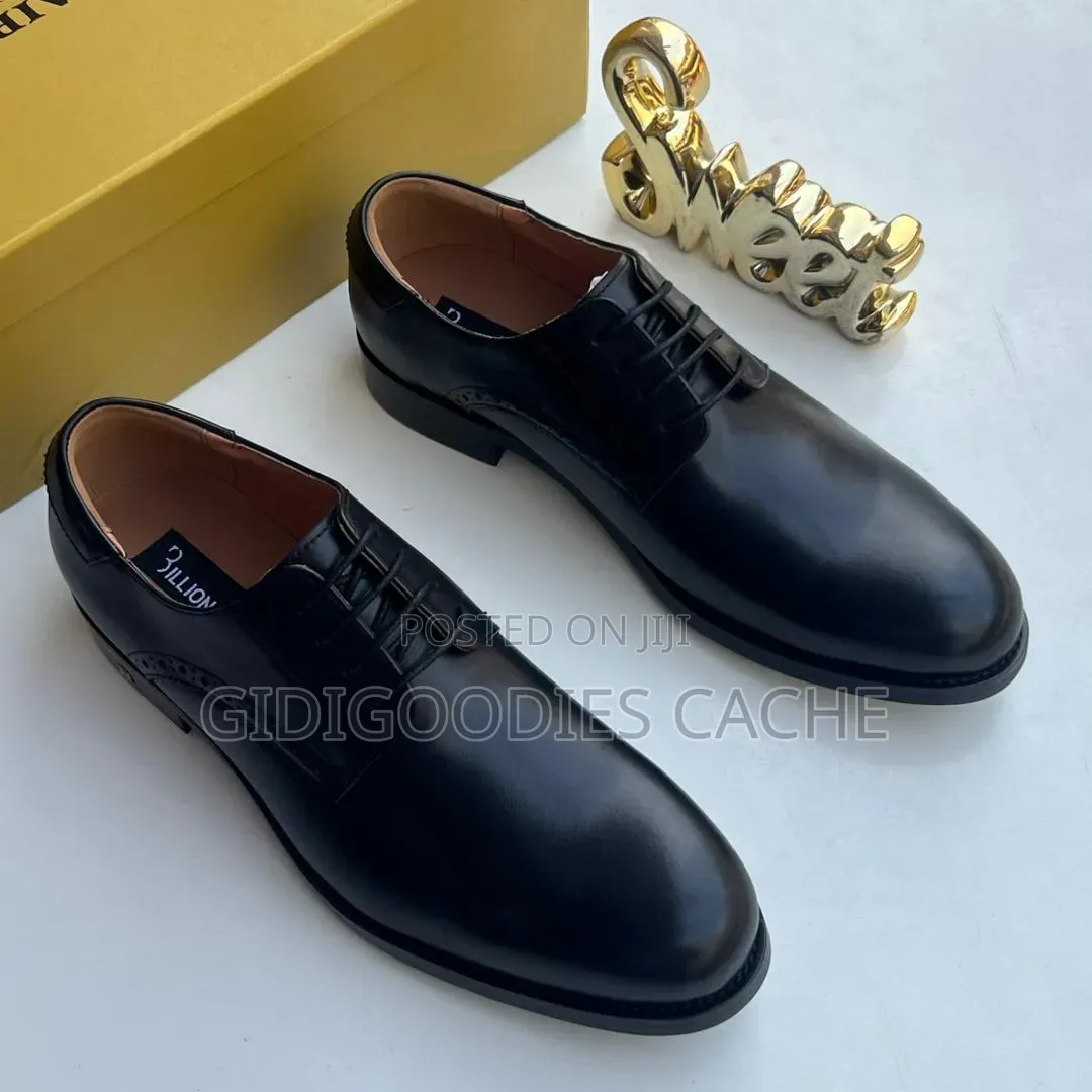 Billionaire Dual-Texture Oxford Shoes in Size 40-46