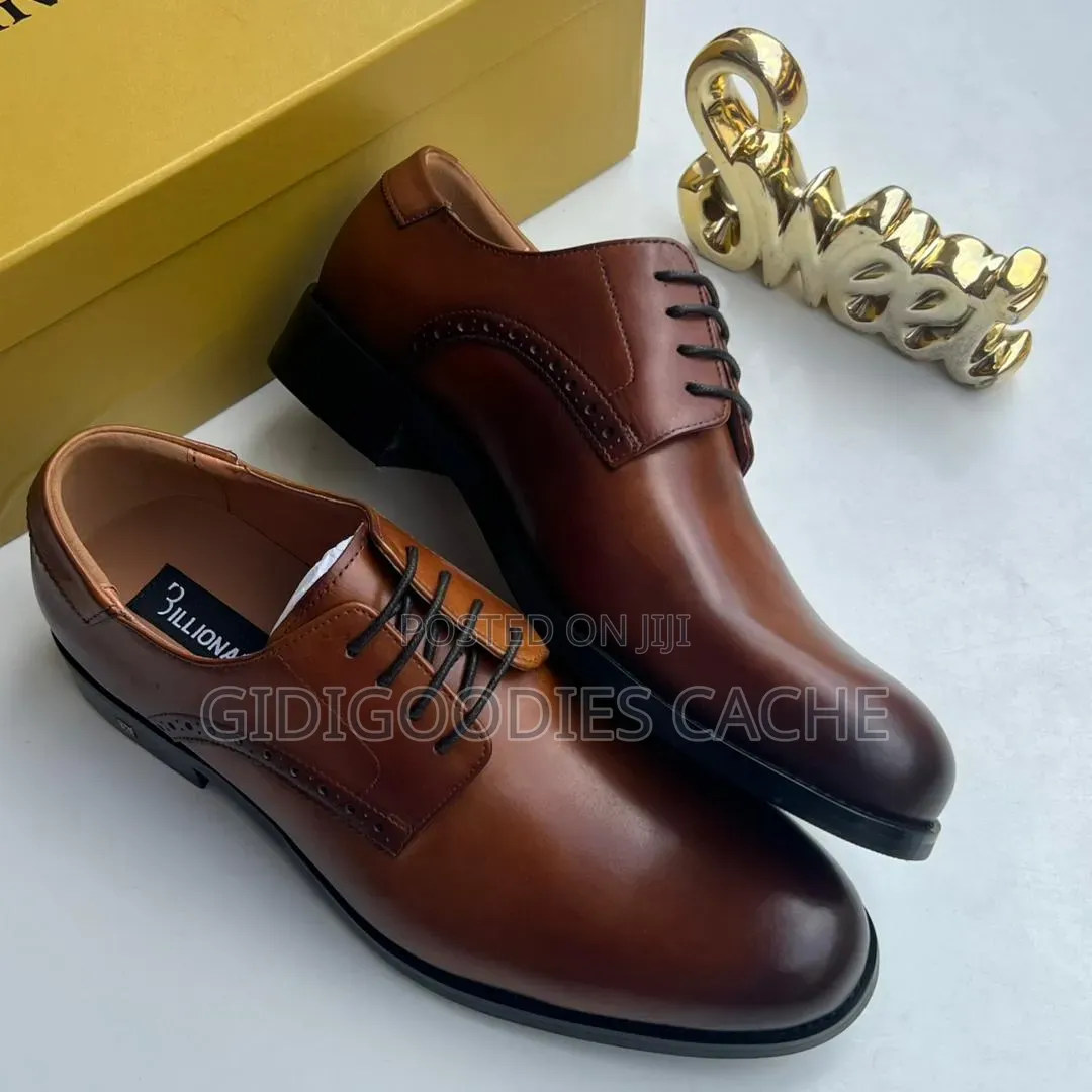 Billionaire Dual-Texture Oxford Shoes in Size 40-46