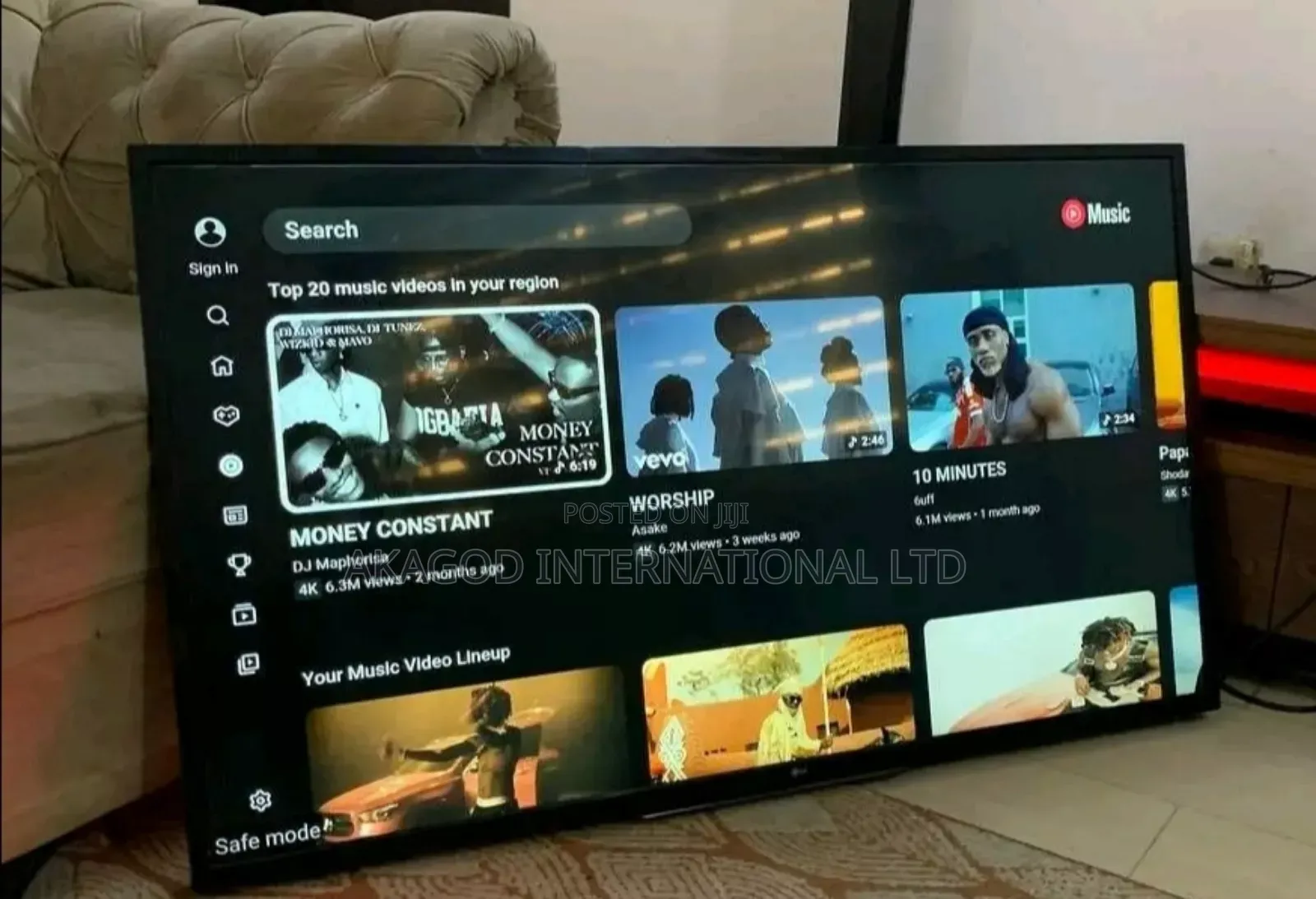 50inches Lg Smart Tv, Internet and Bluetooth Access