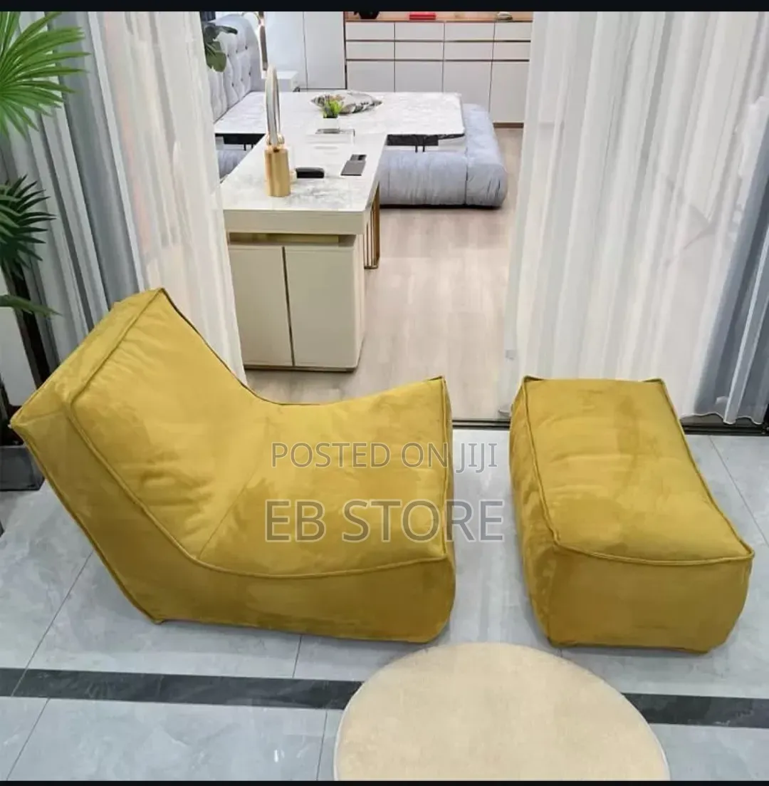 Nordic-Style Suede Lounge Sofa Chair