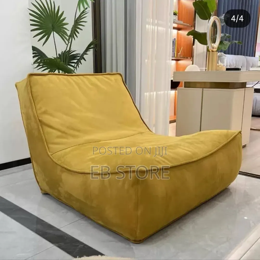 Nordic-Style Suede Lounge Sofa Chair