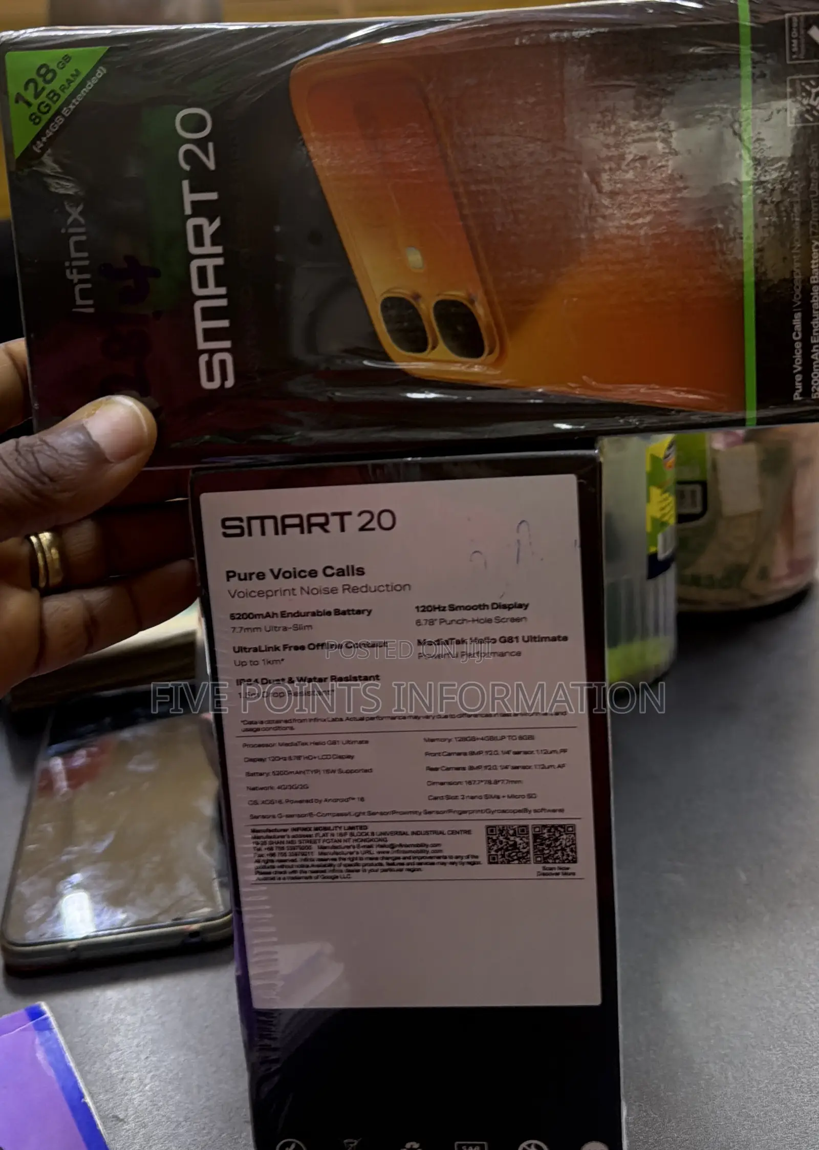New Infinix Smart 20 128 GB Black