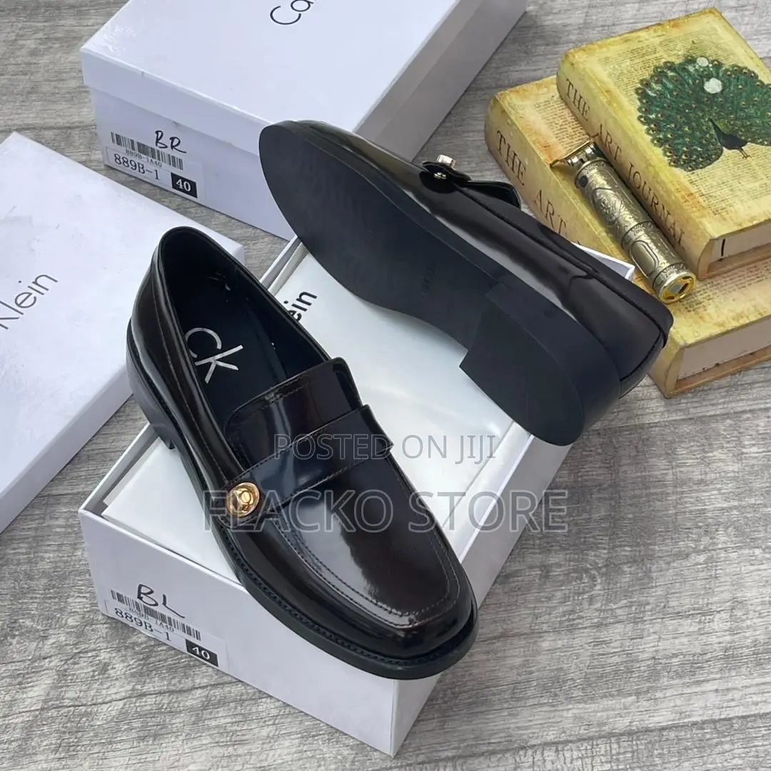 Original Calvin Klein Patent Loafers Shoes