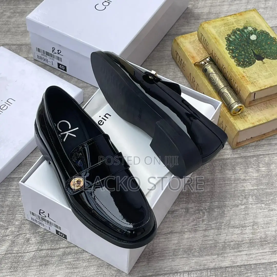 Original Calvin Klein Patent Loafers Shoes