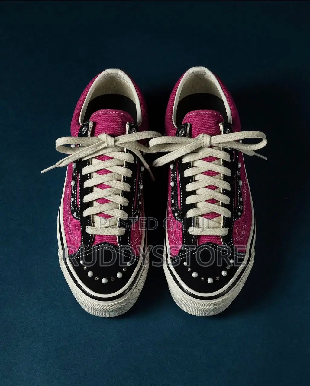 Pearlized Old Skool Style Sneakers/ Buy One Get a Free Sock