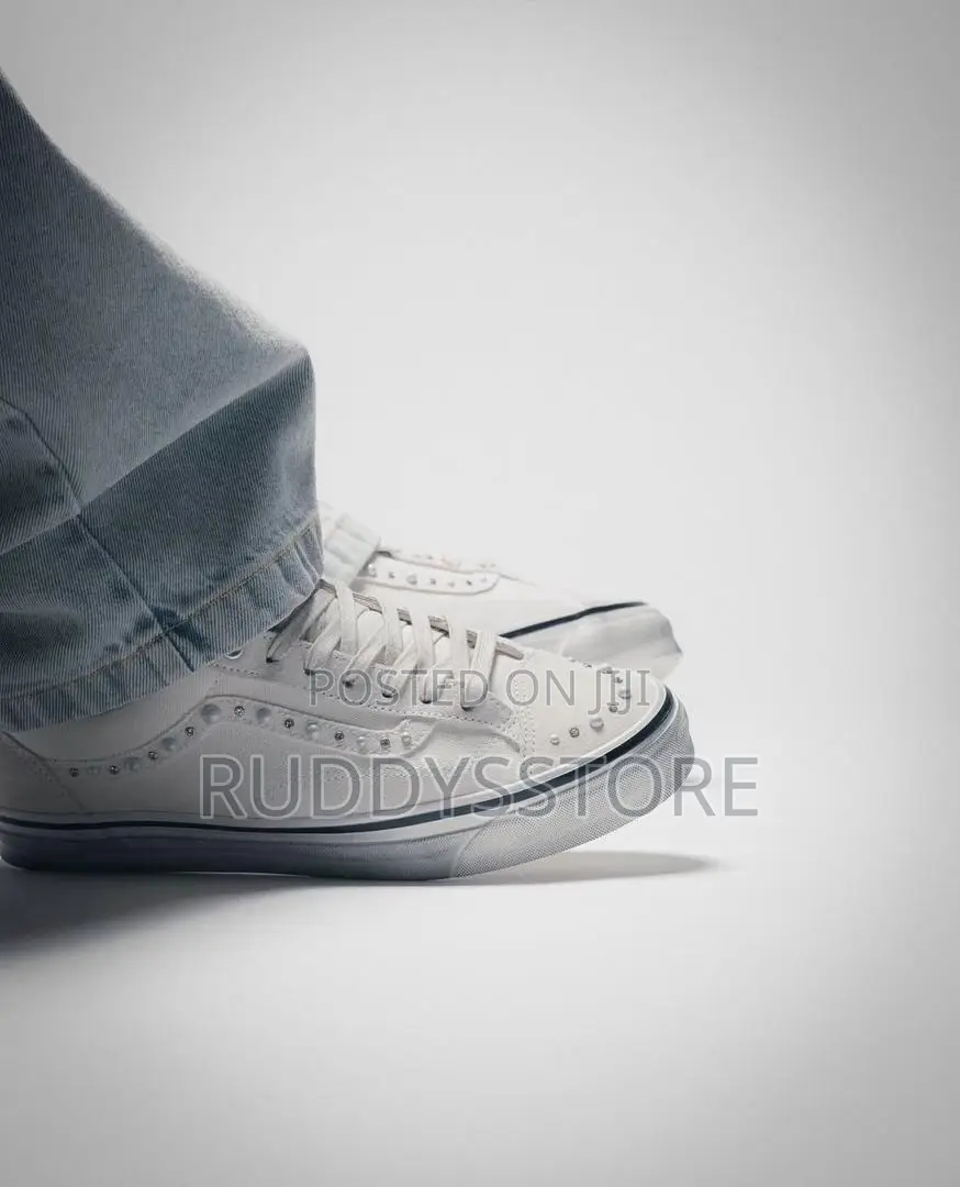 Pearlized Marshmallow Old Skool Sneakers /Buy One Get a Free Sock