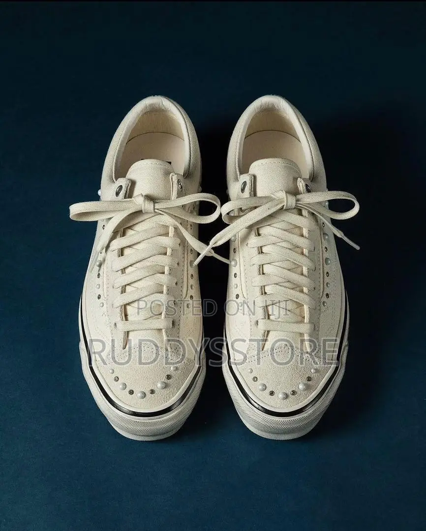 Pearlized Marshmallow Old Skool Sneakers /Buy One Get a Free Sock