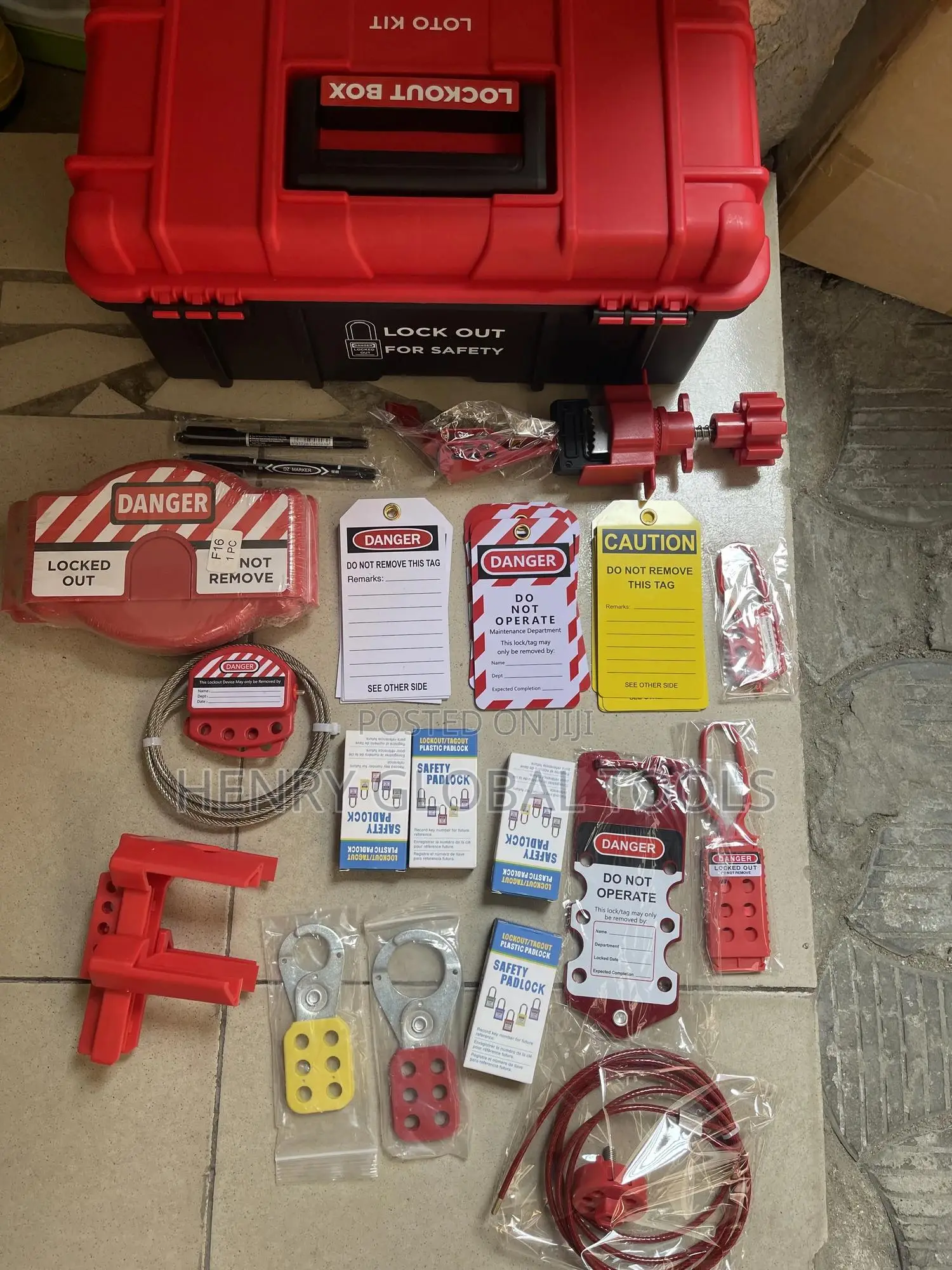 Safety Lotto Lockout Station Kit Set Complete Box