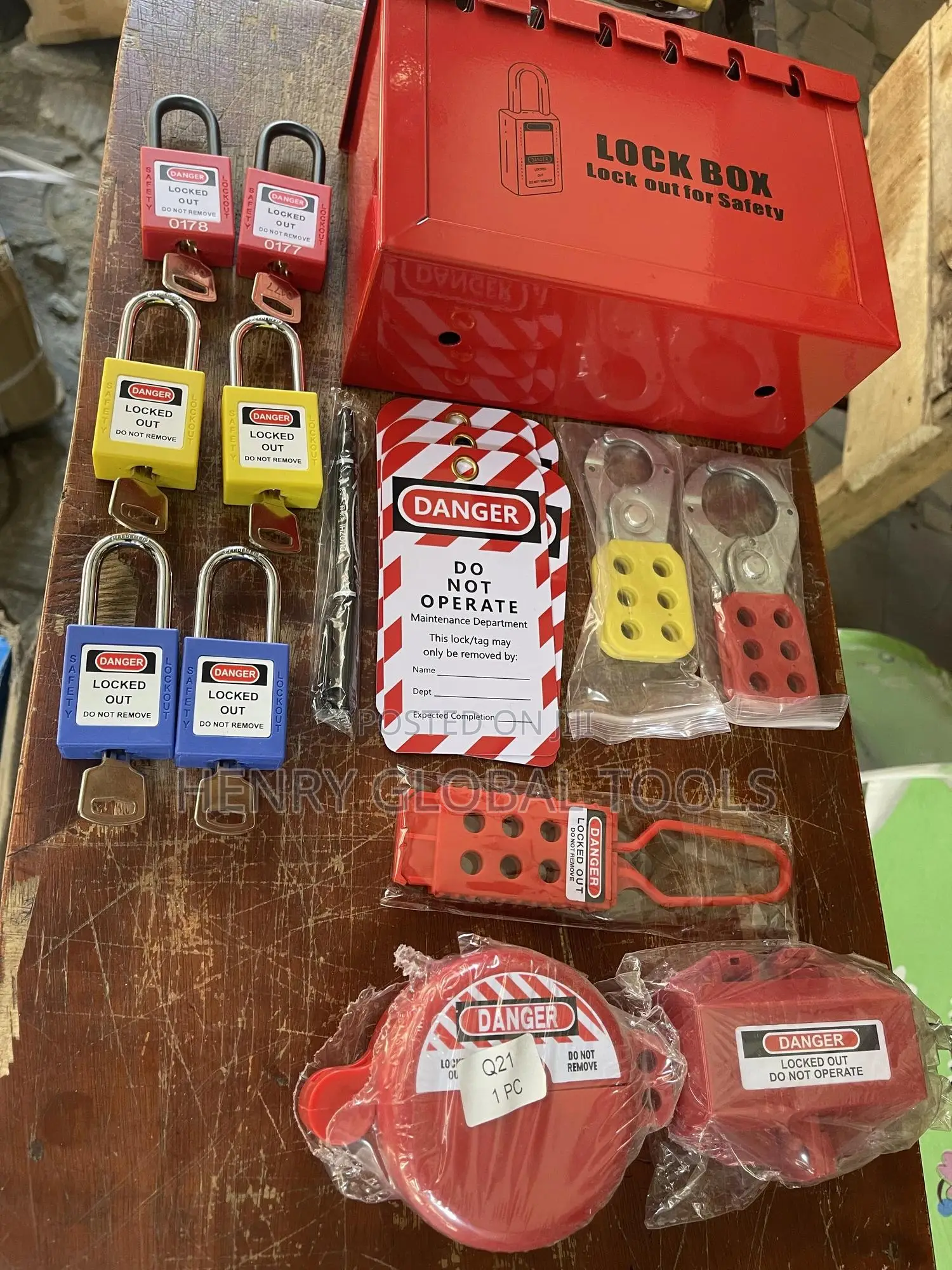 Safety Lotto Lockout Station Kit Set Complete Box