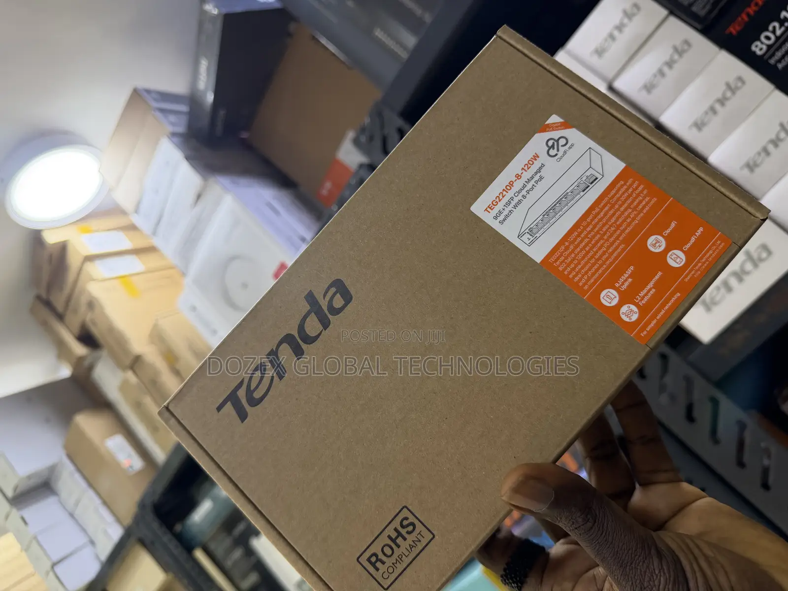 Tenda 8 Ports Gigabits and Poe Managed Switch