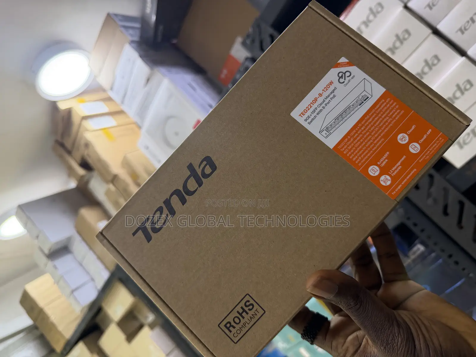 Tenda 8 Ports Gigabits and Poe Managed Switch