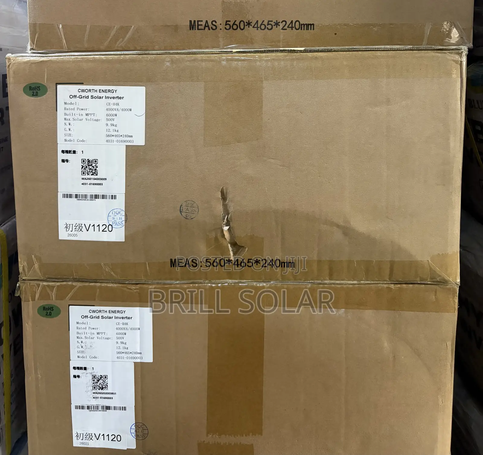 4kva-24v Cworth Energy Pure Sine Wave Hybrid Inverter