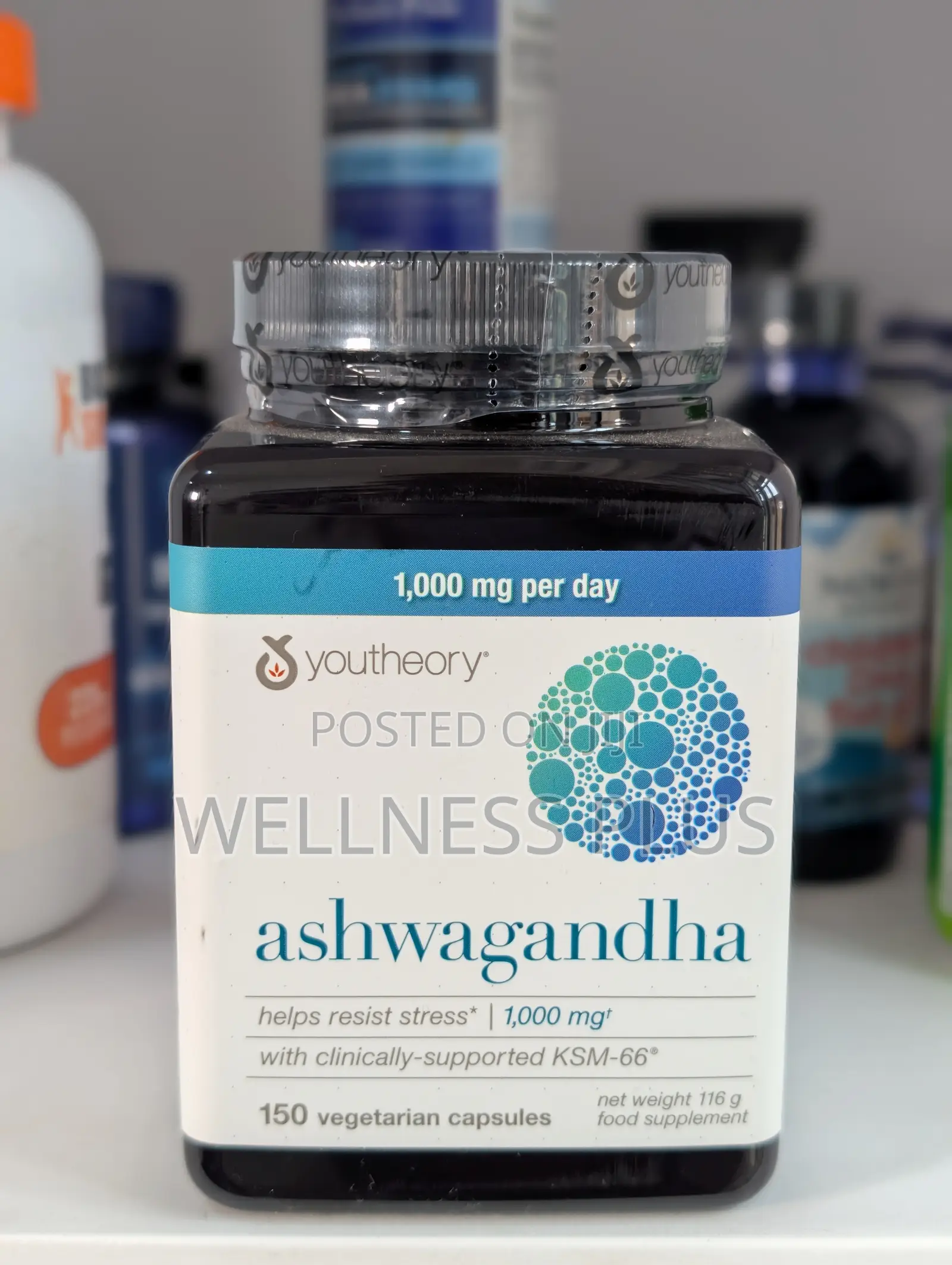 Youtheory Ashwagandha KSM-66 – Stress Relief Energy
