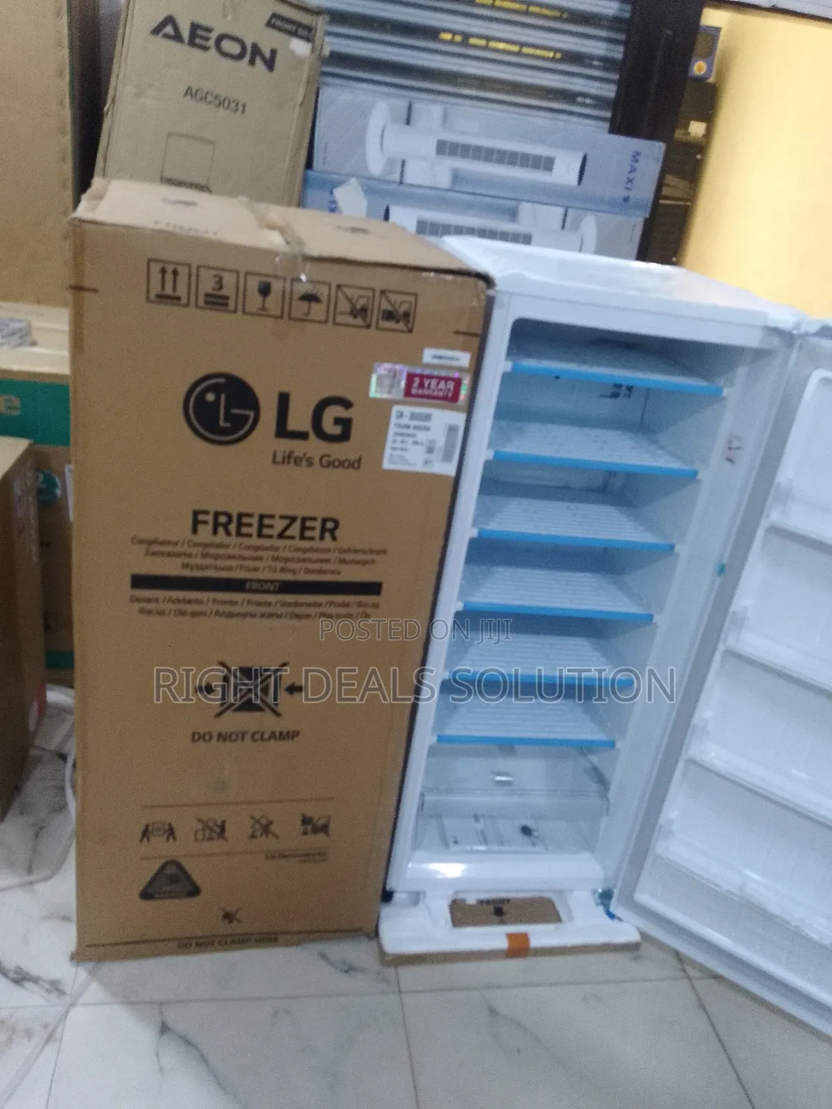 Lg 168-Litre Upright Freezer – Sleek Design Powerful Cooling