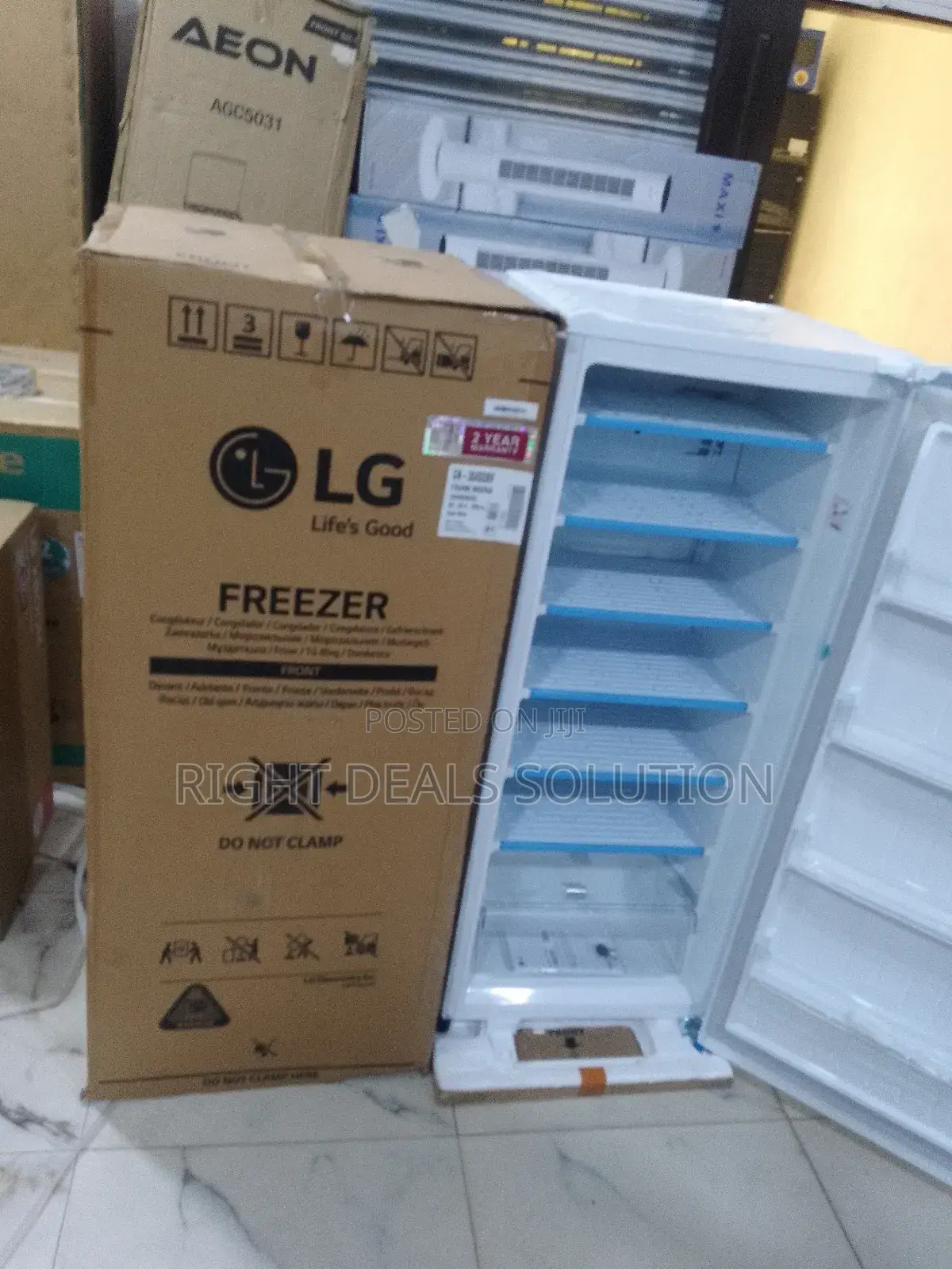 Lg 168-Litre Upright Freezer – Sleek Design Powerful Cooling